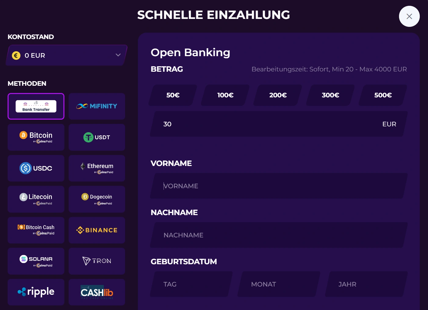 11Croco Casino Zahlungsmethoden & schnelle Auszahlungen