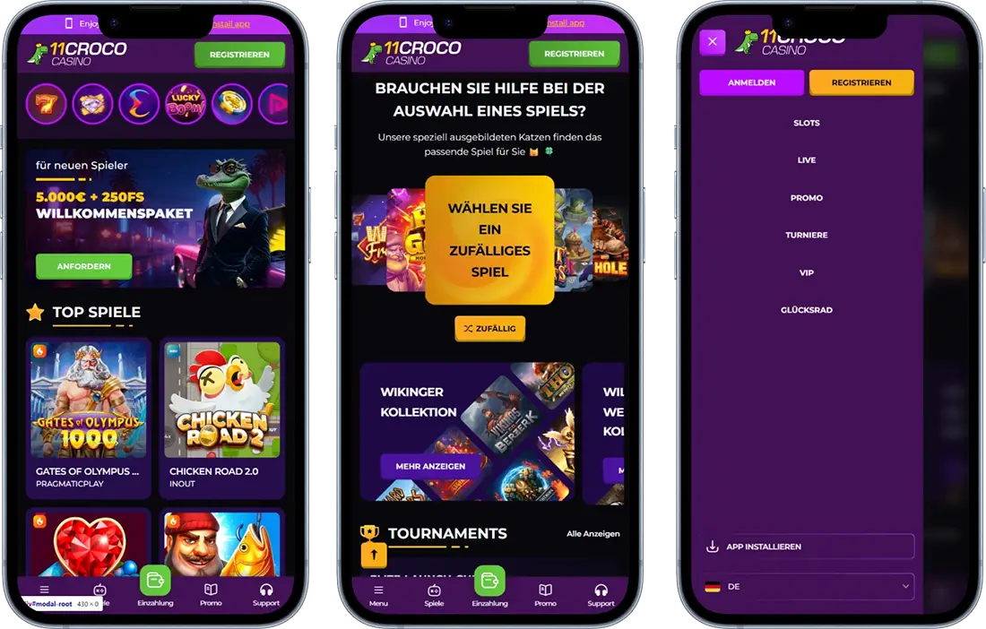 11Croco Casino Mobile Gaming